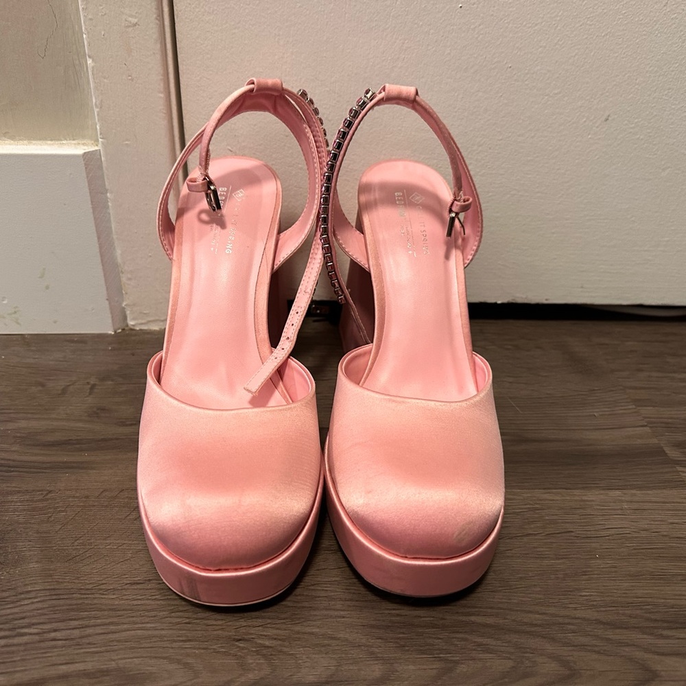Pink Call It Spring Heels - Picture 1 of 4